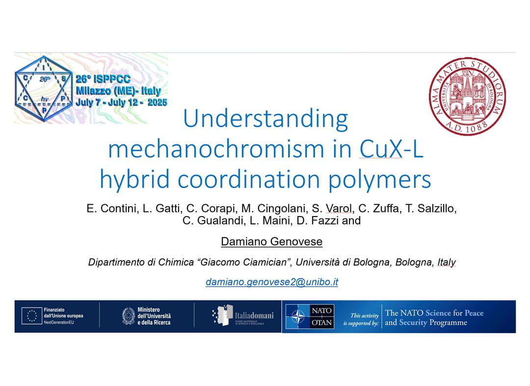 ORAL presentation by Damiano Genovese