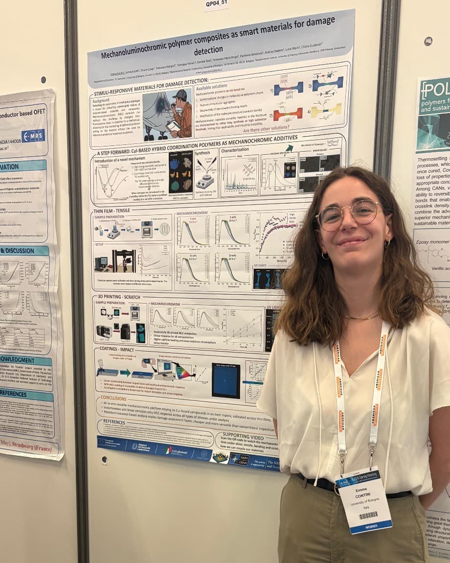 Poster presentation by Emma Contini at the E-MRS 2026 Spring Meeting
