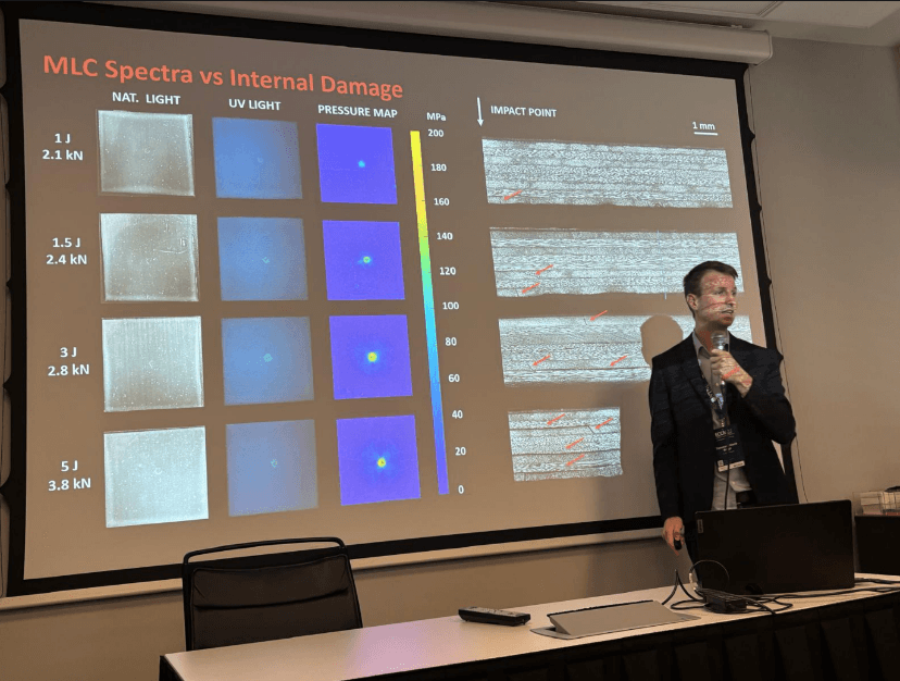 Oral presentation by Tommaso Maria Brugo at the 22nd European Conference on Composite Materials (ECCM22)